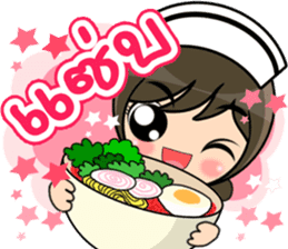 Lovely Nurse 3 by Viccvoon sticker #6953245