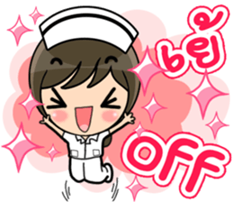 Lovely Nurse 3 by Viccvoon sticker #6953248