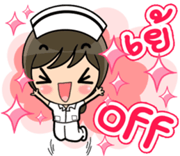 Lovely Nurse 3 by Viccvoon sticker #6953248