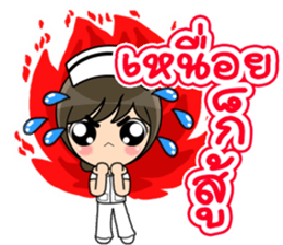 Lovely Nurse 3 by Viccvoon sticker #6953250