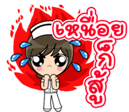 Lovely Nurse 3 by Viccvoon sticker #6953250
