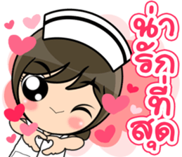 Lovely Nurse 3 by Viccvoon sticker #6953265