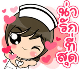 Lovely Nurse 3 by Viccvoon sticker #6953265