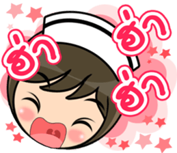 Lovely Nurse 3 by Viccvoon sticker #6953269
