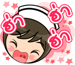 Lovely Nurse 3 by Viccvoon sticker #6953269
