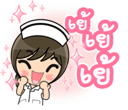 Lovely Nurse 3 by Viccvoon sticker #6953271