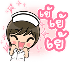 Lovely Nurse 3 by Viccvoon sticker #6953271