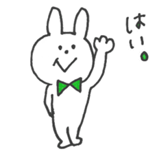 Sticker of a funny rabbit sticker #6953524
