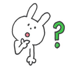 Sticker of a funny rabbit sticker #6953530