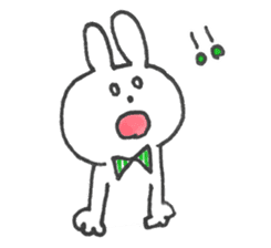 Sticker of a funny rabbit sticker #6953531