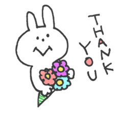 Sticker of a funny rabbit sticker #6953534