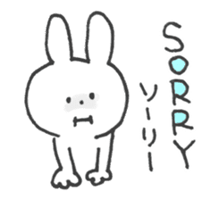 Sticker of a funny rabbit sticker #6953535