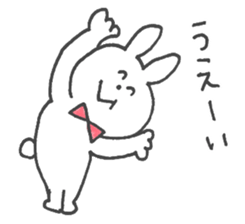 Sticker of a funny rabbit sticker #6953541