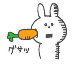 Sticker of a funny rabbit sticker #6953545
