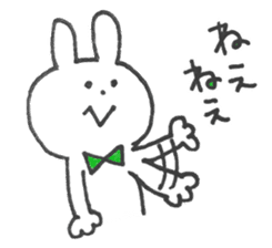 Sticker of a funny rabbit sticker #6953548