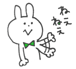 Sticker of a funny rabbit sticker #6953548