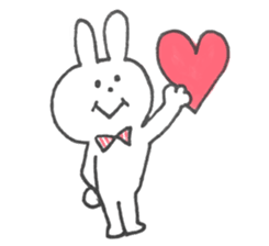 Sticker of a funny rabbit sticker #6953551