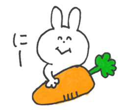 Sticker of a funny rabbit sticker #6953553