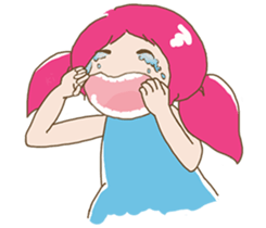 girl iki & totocat sticker #6953927