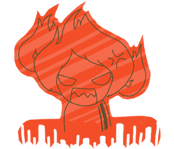 girl iki & totocat sticker #6953941