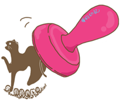 girl iki & totocat sticker #6953942