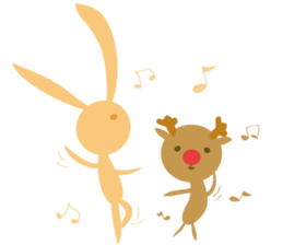 Orange rabbit so proud sticker #6954087