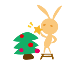 Orange rabbit so proud sticker #6954093