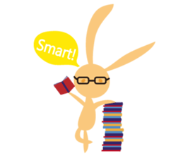 Orange rabbit so proud sticker #6954097