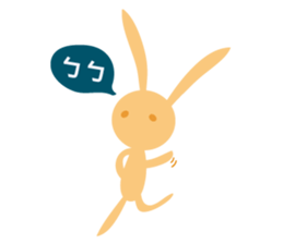 Orange rabbit so proud sticker #6954100