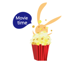 Orange rabbit so proud sticker #6954104