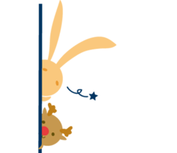 Orange rabbit so proud sticker #6954111