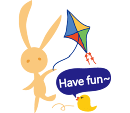 Orange rabbit so proud sticker #6954116