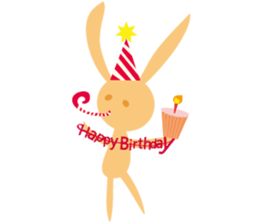 Orange rabbit so proud sticker #6954117