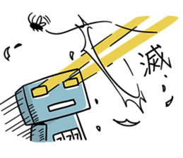 Alley exhibition of the animated cartoon sticker #6954157