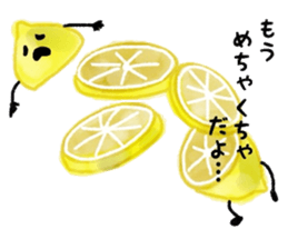 Citrus lemon sticker #6954719