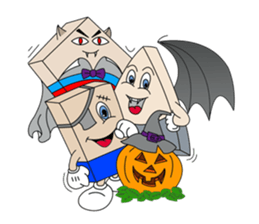 Trio in Halloween sticker #6956004
