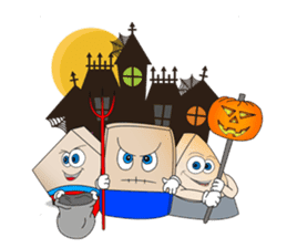 Trio in Halloween sticker #6956036