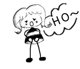 Monochrome Yosshy sticker #6956451