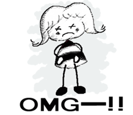 Monochrome Yosshy sticker #6956470