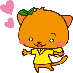 Orange cat nekopon