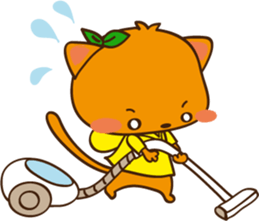 Orange cat nekopon sticker #6956837