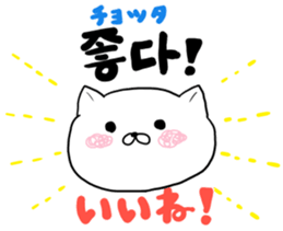 Cute cat Hangul Sticker (JPN.ver) sticker #6957227