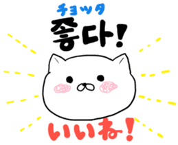 Cute cat Hangul Sticker (JPN.ver) sticker #6957227
