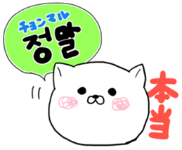 Cute cat Hangul Sticker (JPN.ver) sticker #6957237