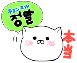 Cute cat Hangul Sticker (JPN.ver) sticker #6957237