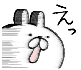 The loosely cute white rabbit sticker #6957459