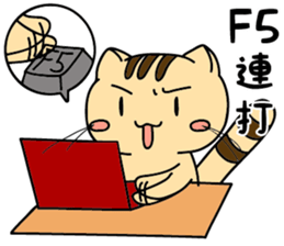 Cat popping sticker #6957491