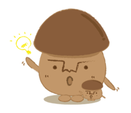 The little mushroom. sticker #6957562