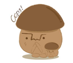 The little mushroom. sticker #6957565