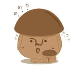 The little mushroom. sticker #6957566